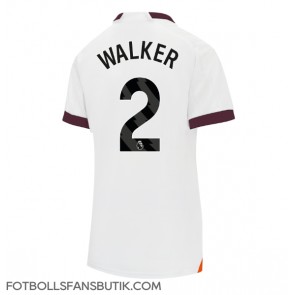 Manchester City Kyle Walker #2 Replika Bortatröja Damer 2023-24 Kortärmad